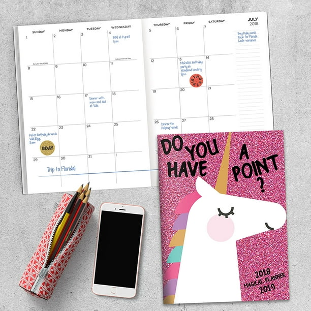 2019 Month Planner 7.5  x 10 Large Planner Choose Your Color Next Day Shipping
